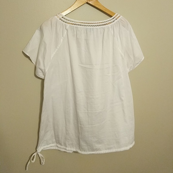 Talbots Woman White Basic Blouse - Picture 6 of 6